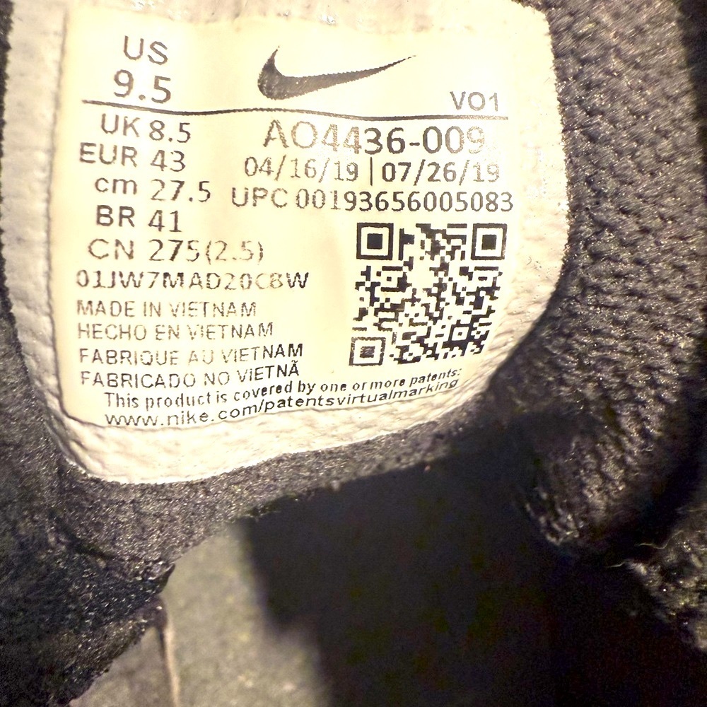Nike Men Black Chrome Flytrap Zoom - Picture 4 of 11